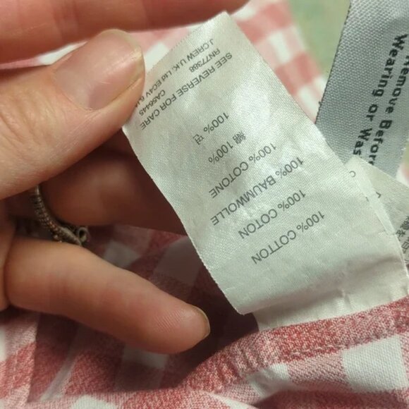 J. Crew Red/White Thicker Cotton Button Down Shirt - Picture 4 of 4